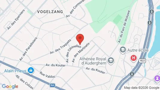 Apartments for rent i Brussels Oudergem - kort over placeringen