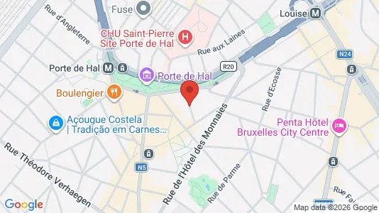 Apartments for rent i Brussels Sint-Gillis - kort over placeringen