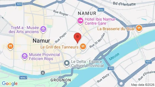 Apartments for rent i Namen - kort over placeringen