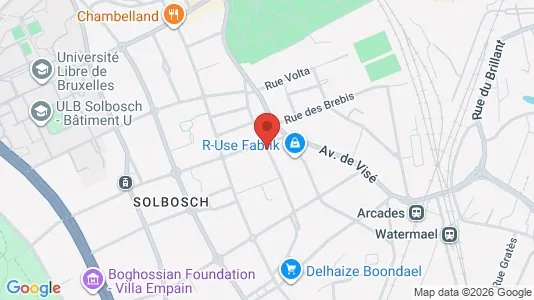 Apartments for rent i Brussels Elsene - kort over placeringen