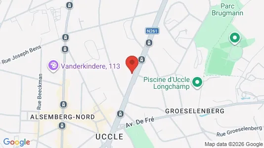 Apartments for rent i Brussels Ukkel - kort over placeringen
