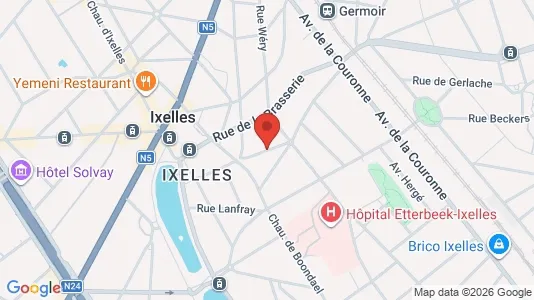 Apartments for rent i Brussels Elsene - kort over placeringen