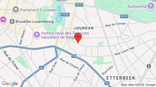 Apartments for rent i Brussels Etterbeek - kort over placeringen