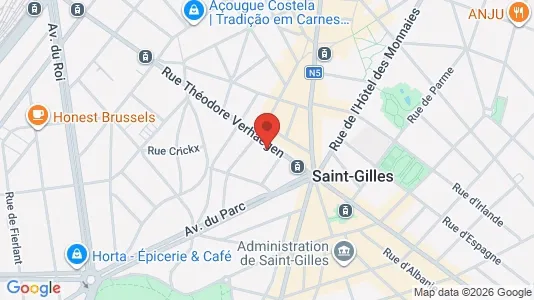 Apartments for rent i Brussels Sint-Gillis - kort over placeringen