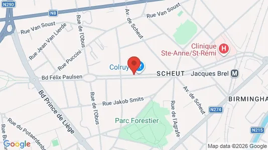 Apartments for rent in Brussels Anderlecht - Photo from Google Street View