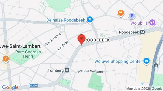 Apartments for rent i Brussels Sint-Lambrechts-Woluwe - kort over placeringen