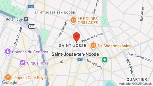 Apartments for rent i Brussels Sint-Joost-ten-Node - kort over placeringen