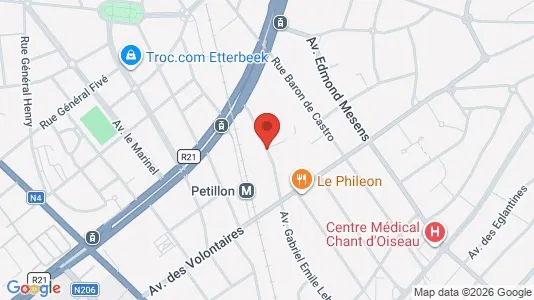 Apartments for rent i Brussels Etterbeek - kort over placeringen