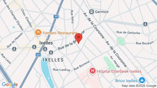 Apartments for rent i Brussels Elsene - kort over placeringen