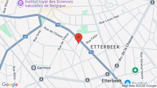 Apartments for rent i Brussels Etterbeek - kort over placeringen