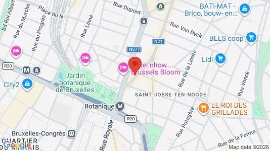 Apartments for rent i Brussels Sint-Joost-ten-Node - kort over placeringen