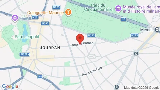 Apartments for rent i Brussels Etterbeek - kort over placeringen