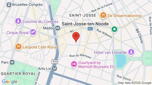 Apartments for rent i Brussels Sint-Joost-ten-Node - kort over placeringen