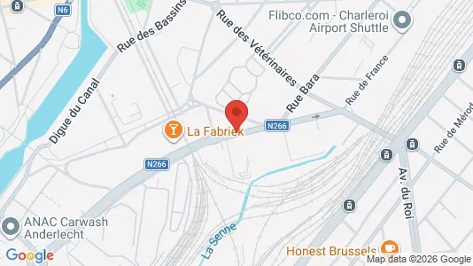 Apartments for rent i Brussels Anderlecht - kort over placeringen