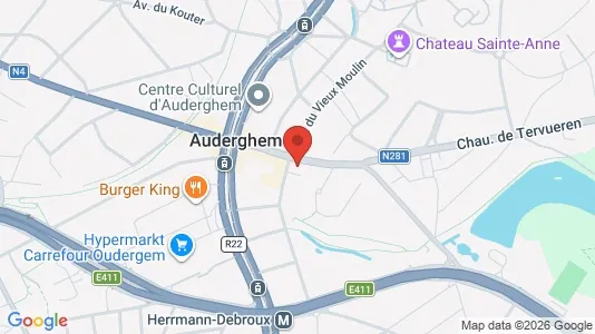 Apartments for rent i Brussels Oudergem - kort over placeringen