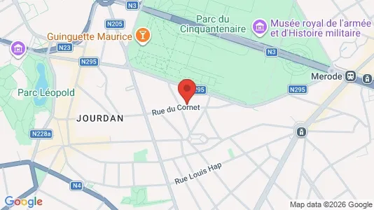 Apartments for rent i Brussels Etterbeek - kort over placeringen
