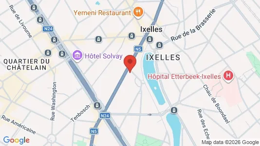 Apartments for rent i Brussels Elsene - kort over placeringen