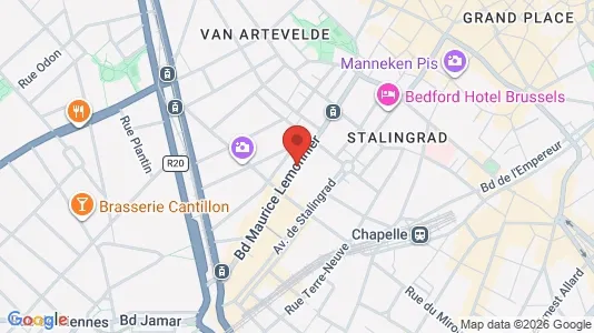 Apartments for rent i Stad Brussel - kort over placeringen