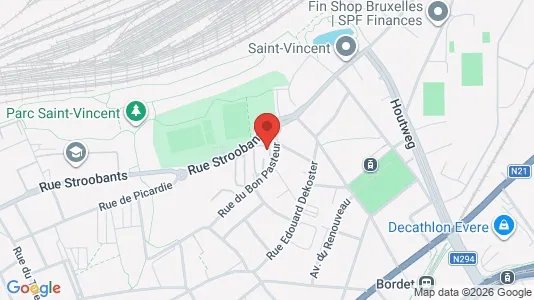 Apartments for rent in Brussels Evere - Photo from Google Street View