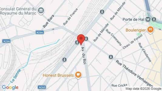 Apartments for rent i Brussels Sint-Gillis - kort over placeringen