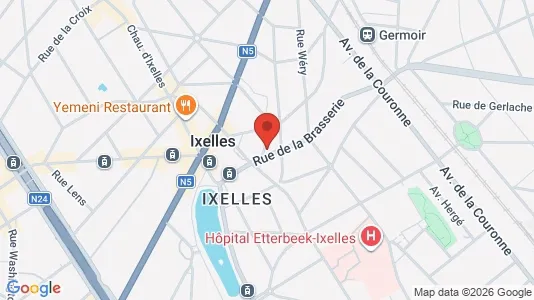 Apartments for rent i Brussels Elsene - kort over placeringen