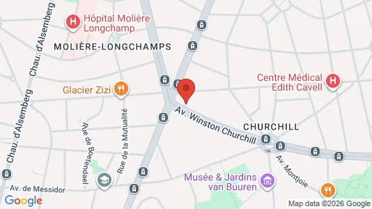 Apartments for rent i Brussels Ukkel - kort over placeringen