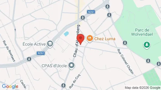 Apartments for rent i Brussels Ukkel - kort over placeringen