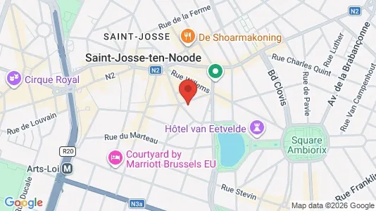 Apartments for rent i Stad Brussel - kort over placeringen