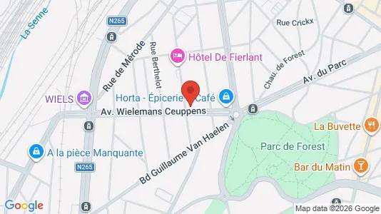 Apartments for rent i Brussels Vorst - kort over placeringen