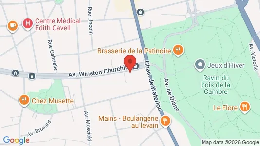 Apartments for rent i Brussels Ukkel - kort over placeringen