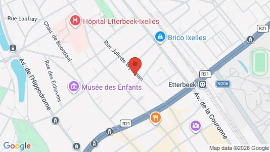 Apartments for rent i Brussels Elsene - kort over placeringen