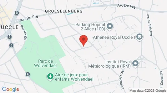 Apartments for rent i Brussels Ukkel - kort over placeringen