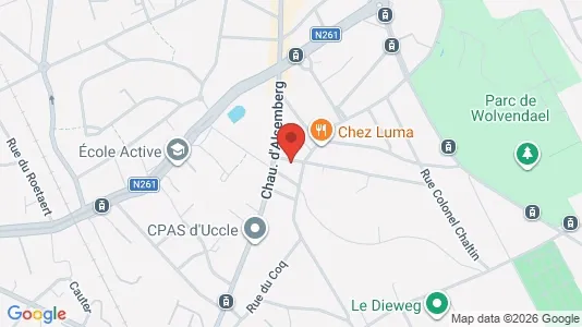 Apartments for rent i Brussels Ukkel - kort over placeringen