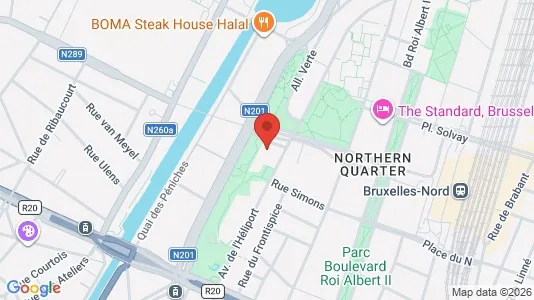 Apartments for rent i Stad Brussel - kort over placeringen
