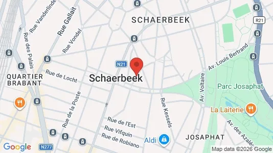 Apartments for rent i Brussels Schaarbeek - kort over placeringen