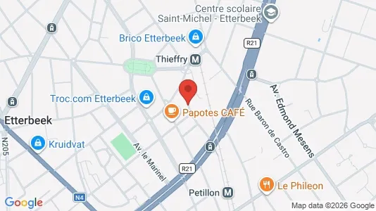 Apartments for rent i Brussels Etterbeek - kort over placeringen