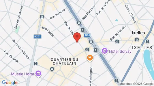 Apartments for rent i Brussels Elsene - kort over placeringen