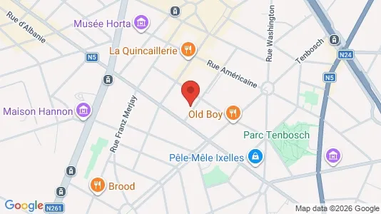 Apartments for rent i Brussels Elsene - kort over placeringen