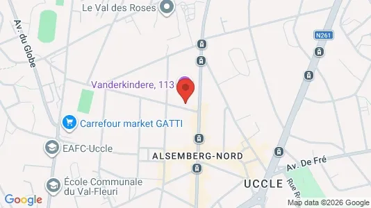Apartments for rent i Brussels Ukkel - kort over placeringen