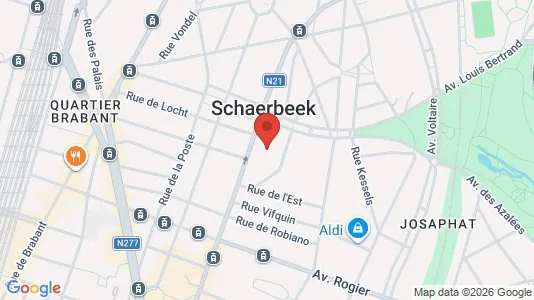 Apartments for rent i Brussels Schaarbeek - kort over placeringen