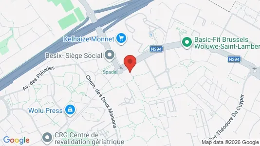Apartments for rent i Brussels Sint-Lambrechts-Woluwe - kort over placeringen
