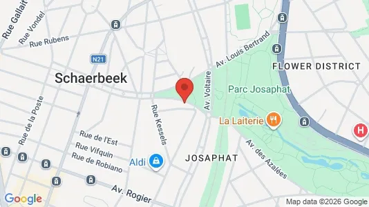 Apartments for rent i Brussels Schaarbeek - kort over placeringen