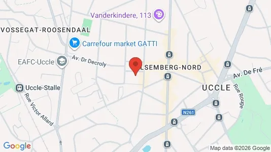 Apartments for rent i Brussels Ukkel - kort over placeringen