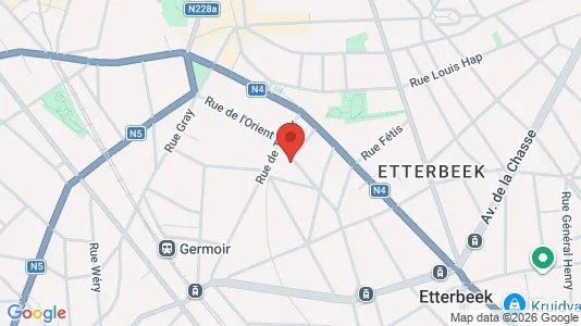 Apartments for rent i Brussels Etterbeek - kort over placeringen