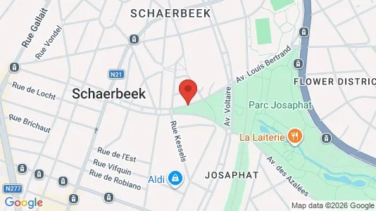 Apartments for rent i Brussels Schaarbeek - kort over placeringen