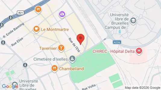 Apartments for rent i Brussels Elsene - kort over placeringen