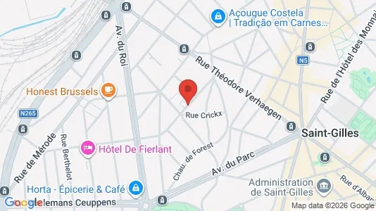 Apartments for rent i Brussels Sint-Gillis - kort over placeringen