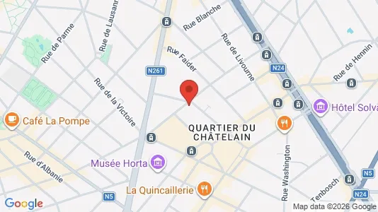 Apartments for rent i Brussels Sint-Gillis - kort over placeringen
