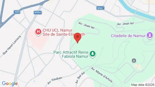 Apartments for rent i Namen - kort over placeringen
