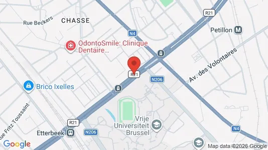 Apartments for rent i Brussels Etterbeek - kort over placeringen
